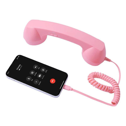 1Pcs Type C Retro Telephone Handset Phone Receiver for Type C Smartphones