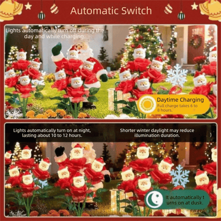 Waterproof Solar Christmas Lights LED Outdoor Ground Light Patio Decorations