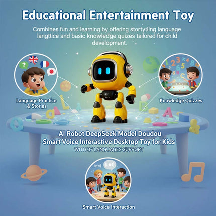 AI Robot Learning Educational Interactive Toys Smart Robot Emotional Support