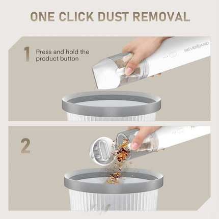 Handheld Vacuum for Car 18kPa Blows Dust w Crevice Tool Brush