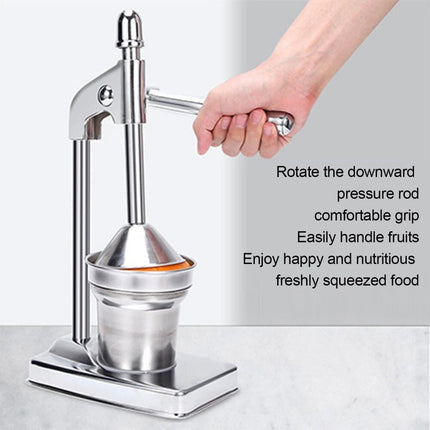 Manual Cast Iron Citrus Juicer Heavy Duty Commercial Grade Hand Press- Extra Large