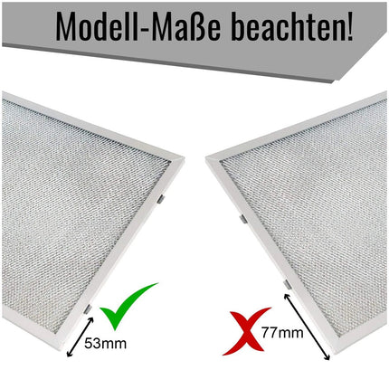 2x Filter For Range Hood Aluminized Grease Parts Replacement Silver 320X260x9mm