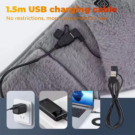 USB Electric Heating Menstrual Heat Pad Belt For Period Pain Relief Cramps Waist