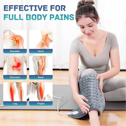 60x30cm Electric Heating Pad Therapy Warmer Mat Neck Shoulder Back