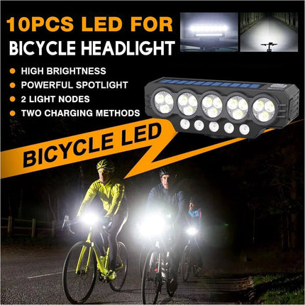 1200LM LED Bike Light Waterproof USB Rechargeable Bicycle Front Headlight Bar