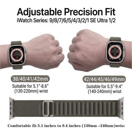 For Apple Watch iWatch Band Strap 9 8 7 6 SE 46mm 42mm 44mm SE Nylon Alpine