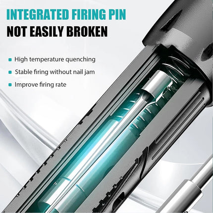 Manual Concrete Wall Nail Fixer Wall Mount Fastening Tool Kit with 200 Nails