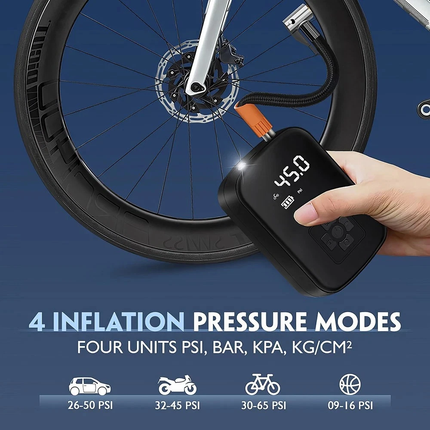 Mini Digital Car Tyre Inflator Pump Portable Auto Air Compressor Bike Motorcycle