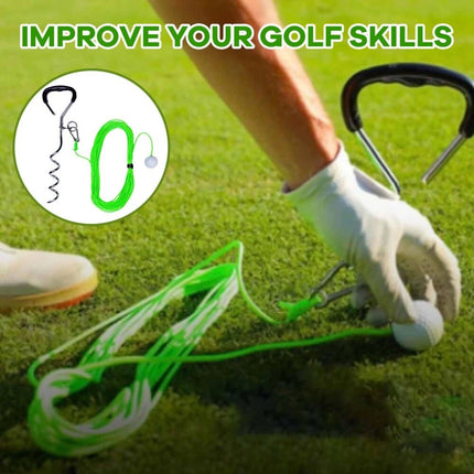 Golf Training Tool for Drivers & Irons - Practice Your Swing Neon Green