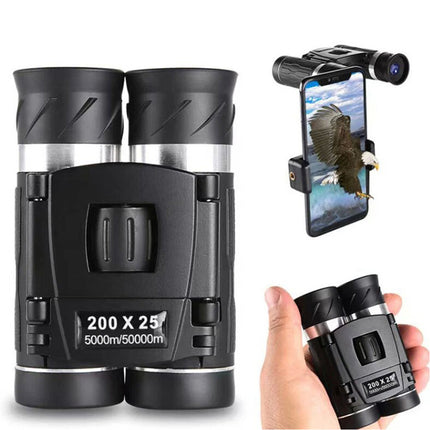 200x25 Binoculars Mini Pocket Waterproof Compact Telescope for Bird Watching