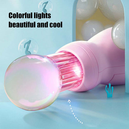 Colorful Smoke Bubble-Machine&Elastic Bubble Fog Wand,Fog Bubble-Machine Pink
