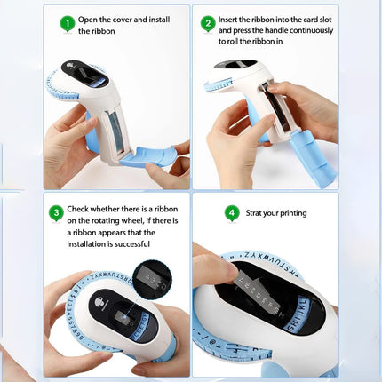 Dymo Embosser Label Maker Labeller with 5x Embossing Tape for Organizer Xpress
