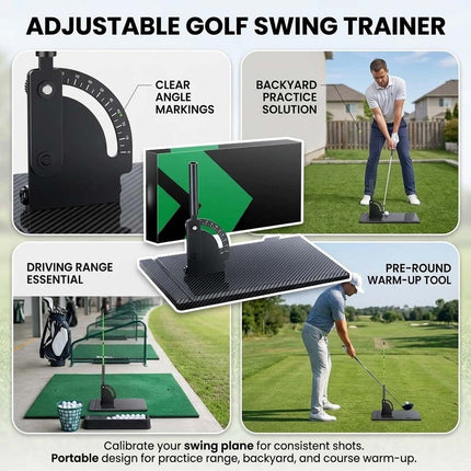 Golf Alignment Sticks and Angle Holder Set with Portable Bag,Golf Swing Training