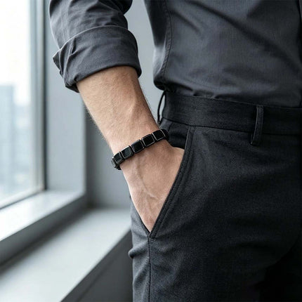 4pcs Hemys Hematite Bracelet for Men Hemios bracelet with Gift