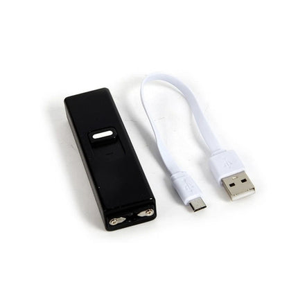 LED Torch Lamp USB Rechargeable Pocket Mini Keychain Keyring Stun Tool