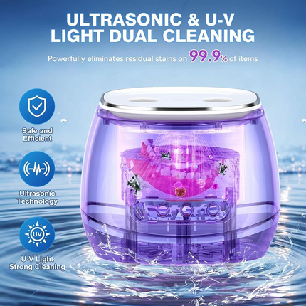 Ultrasonic UV Cleaner for Dentures Aligner Retainer Dental Cleaning Machine