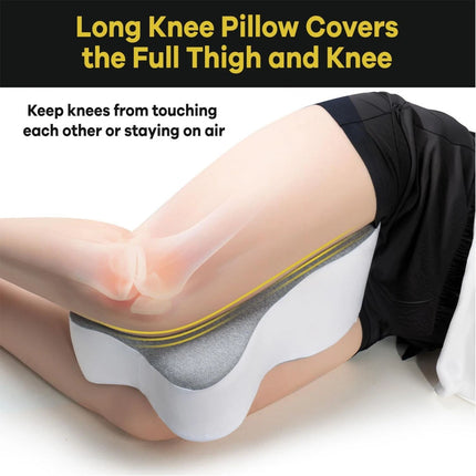 Premium Leg Pillow Foam Memory Leg and Knee Pain Relief Pillow for Side Sleeping