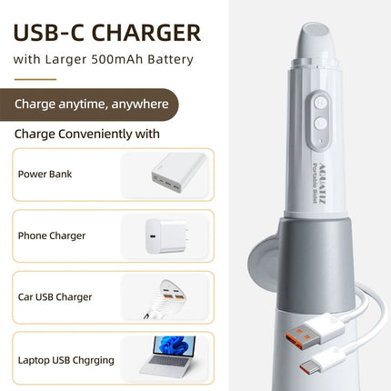 Aquatiz Portable Bidet for Travel, Electric Rechargeable Handheld Travel Bidet