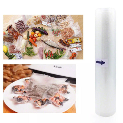 10 Rolls Vacuum Food Sealer Roll Bags 6mx28cm Saver Seal Storage Heat Commercial