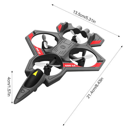 Foam Remote Control Airplane with Light RC Plane 360° Flip Fighter Jet Toy Drone
