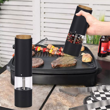 Double Pack Powerful Electric Salt Pepper Grinder Mill Shakers