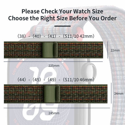 For Apple Watch Nike Sport Loop Band Nylon Strap iWatch 42mm 46mm S11 SE Ultra Camouflage