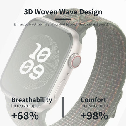 For Apple Watch Nike Sport Loop Band Nylon Strap iWatch 42mm 46mm S11 SE Ultra Camouflage