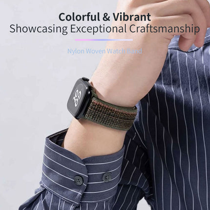 For Apple Watch Nike Sport Loop Band Nylon Strap iWatch 42mm 46mm S11 SE Ultra Camouflage