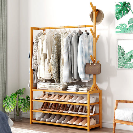 Clothes Rack Stand Rail Scarf Cart Hanging Garment Coat Rolling Storage Shelf Splendid&Co.