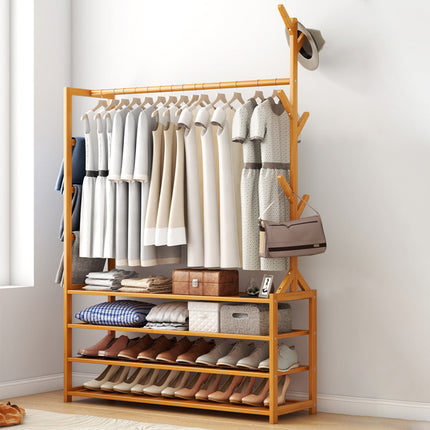 Clothes Rack Stand Rail Scarf Cart Hanging Garment Coat Rolling Storage Shelf Splendid&Co.