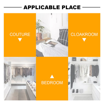 Clothes Rack Stand Rail Scarf Cart Hanging Garment Coat Rolling Storage Shelf Splendid&Co.