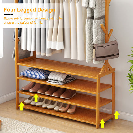 Clothes Rack Stand Rail Scarf Cart Hanging Garment Coat Rolling Storage Shelf Splendid&Co.