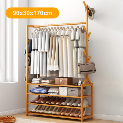 Clothes Rack Stand Rail Scarf Cart Hanging Garment Coat Rolling Storage Shelf Splendid&Co.
