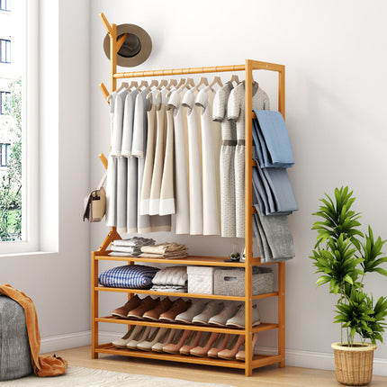 Clothes Rack Stand Rail Scarf Cart Hanging Garment Coat Rolling Storage Shelf Splendid&Co.