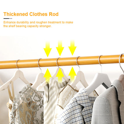 Clothes Rack Stand Rail Scarf Cart Hanging Garment Coat Rolling Storage Shelf Splendid&Co.