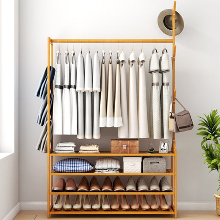 Clothes Rack Stand Rail Scarf Cart Hanging Garment Coat Rolling Storage Shelf Splendid&Co.
