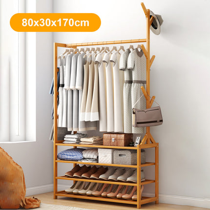 Clothes Rack Stand Rail Scarf Cart Hanging Garment Coat Rolling Storage Shelf Splendid&Co.