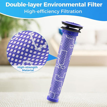 2Pcs For Dyson V8 V7 Vacuum Cleaner Pre Post Filter Replacement