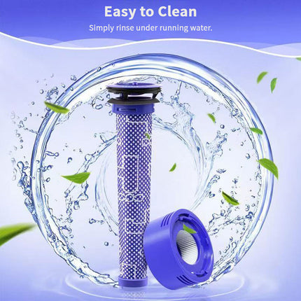 2Pcs For Dyson V8 V7 Vacuum Cleaner Pre Post Filter Replacement
