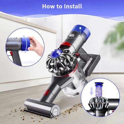 2Pcs For Dyson V8 V7 Vacuum Cleaner Pre Post Filter Replacement