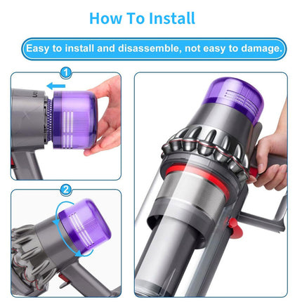 2Pcs Dyson V11 V15 SV14 Vacuum Cleaner Post Replacement Filter