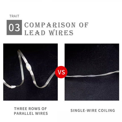 50M 400LED Multicolour Solar Fairy String Rope Lights 8 Models With Timer Waterproof Outdoor