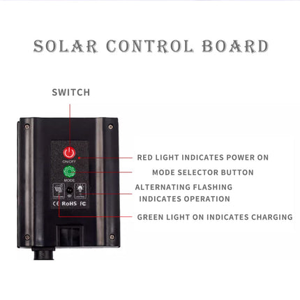 50M 400LED Warm White Solar Fairy String Rope Lights 8 Models With Timer Waterproof Outdoor