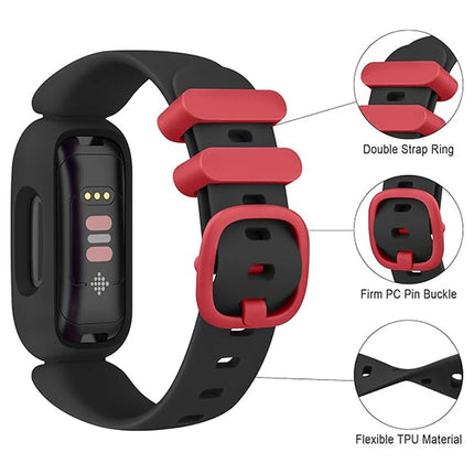 Fitbit Ace 3 Kids Anti-Lost Watch Band Black & Red