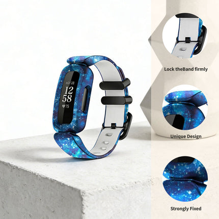 Fitbit Ace 3 Inspire 2 Kids Silicon Watch Strap Band Wristband Blue