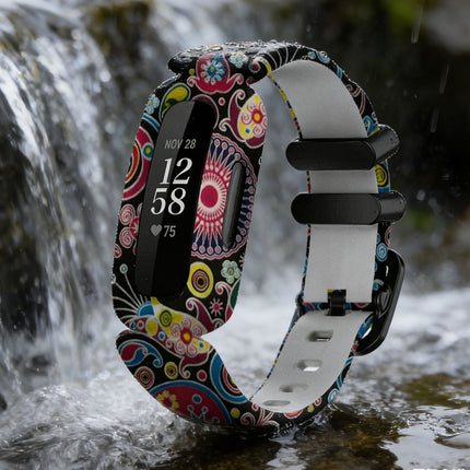 Fitbit Ace 3 Inspire 2 Kids Silicon Watch Strap Band Wristband Flower
