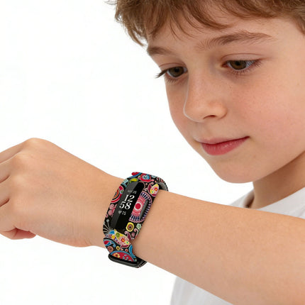 Fitbit Ace 3 Inspire 2 Kids Silicon Watch Strap Band Wristband Flower
