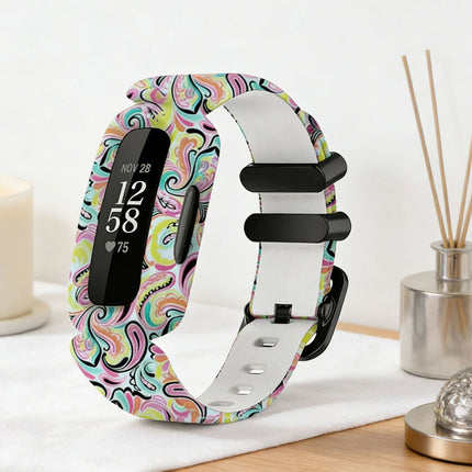Fitbit Ace 3 Inspire 2 Kids Silicon Watch Strap Band Wristband Pink