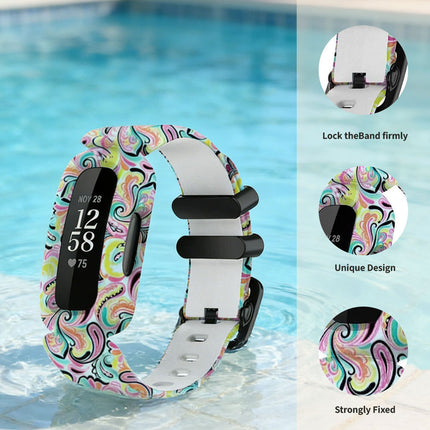 Fitbit Ace 3 Inspire 2 Kids Silicon Watch Strap Band Wristband Pink