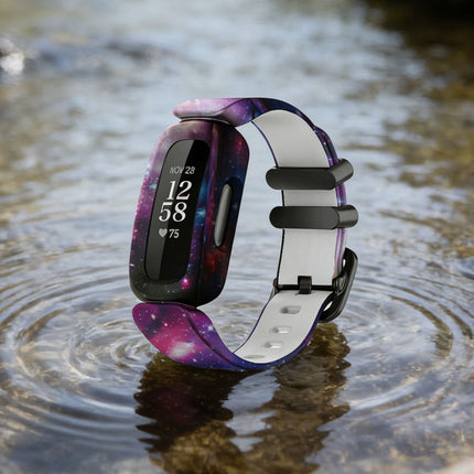 Fitbit Ace 3 Inspire 2 Kids Silicon Watch Strap Band Wristband Purple